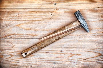Hammer with a broken handle