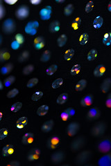 Fototapeta na wymiar Crystal Bokeh Rainbow Vibrant Abstract Circles Background