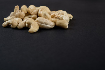 Fototapeta na wymiar Cashew kernels