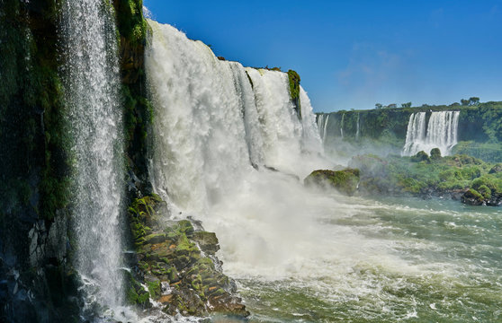 Iguazu waterfalls, Foz de Iguassu, Parana, Brazil, South America