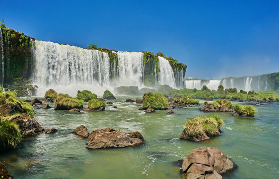 Iguazu waterfalls, Foz de Iguassu, Parana, Brazil, South America