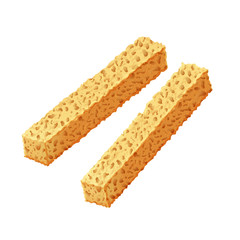 Slice of dry bread