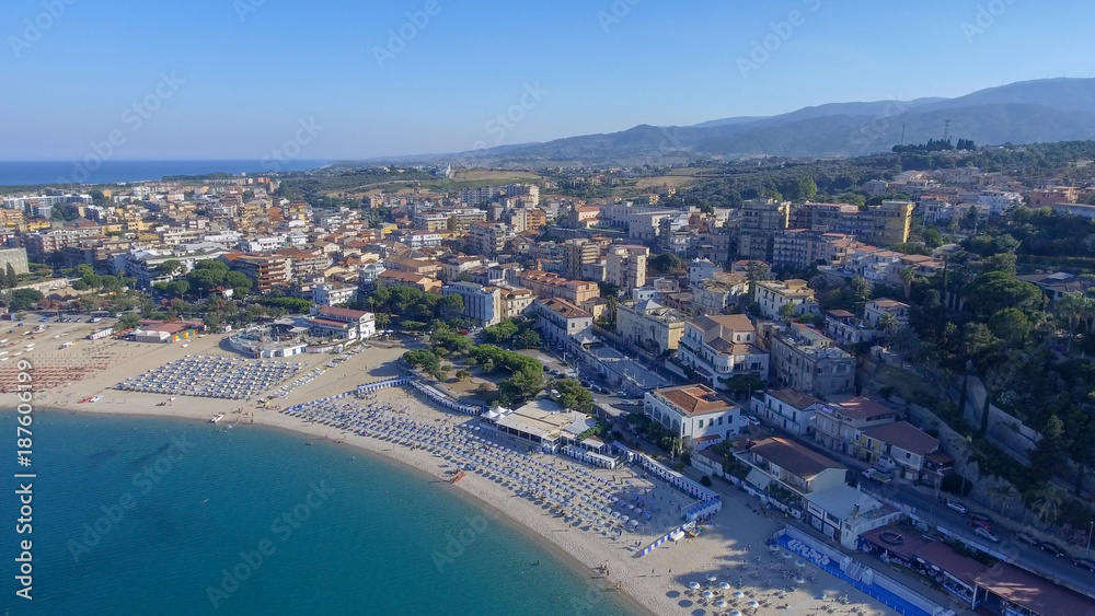 Canvas Prints Beautiful coast of Soverato in Calabria, Italy