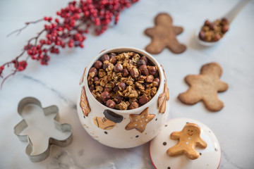 Selbstgemachte Müsli Mischung