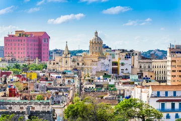 Foto op Aluminium De skyline van de binnenstad van Havana, Cuba. © SeanPavonePhoto