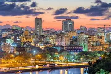 Keuken spatwand met foto Havana, Cuba downtown skyline. © SeanPavonePhoto