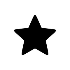 Bookmark star vector icon