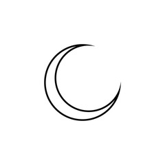 Moon phase vector icon