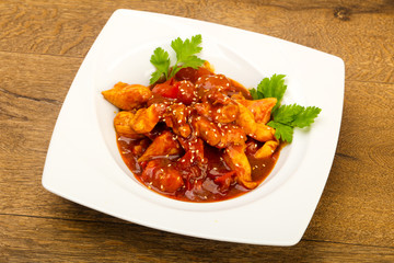 Chicken with teriyaki