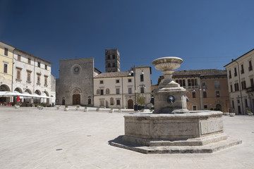 Obraz premium Cittaducale (Rieti, Italy): the main square