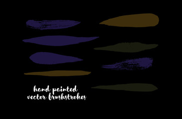 Vintage Graffiti Brushstrokes. Vector Hipster Lines, Logo Doodles, Banners. Brown, Ocher, Gray Marker Strokes, Text Highlights. Color Swatch in Earth Tones. Autumn, Winter Color Buttons, Brush Stroke