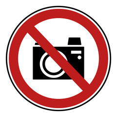 Verbotsschild Icon - fotografieren verboten