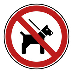 Verbotsschild Icon - Hunde verboten