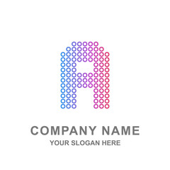 Geometric Letter A Modern Font Logo Vector Icon