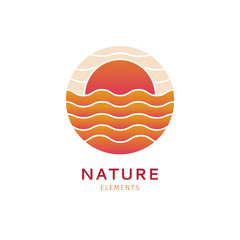 Logo marine landscape