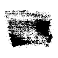 Vector grange acrylic brush strokes. Black design elements on white background. Hand drawing. Ink backdrop.