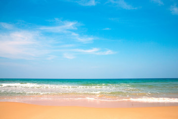 Beautiful sky and blue sea