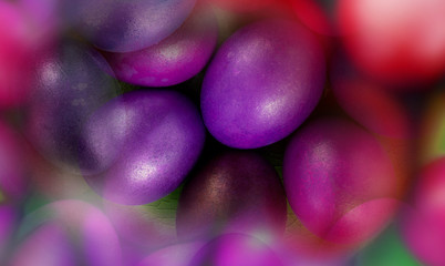 Easter background, texture with eggs