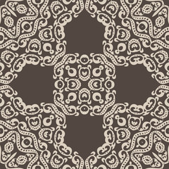 Indian seamless abstract pattern. Can be used for a pattern on textiles, on clothes, in the interior.