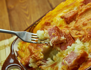Cheesy sausage potato casserole