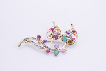 gold jewelry product on a white background