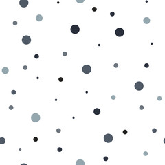 Polka Dot Seamless Pattern. Seamless Background with small circle pattern. Polka dot fabric. Retro vector background or pattern. Casual stylish black circletexture on white background. 