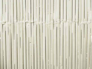 white bamboo mat as striped background texture pattern