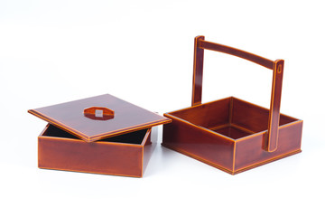 Japanese Bento Box with rice,Bento boxes are popular for their proportions and value.