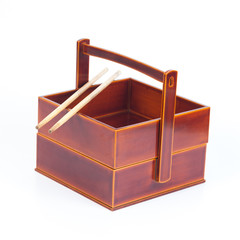 Japanese Bento Box with rice,Bento boxes are popular for their proportions and value.