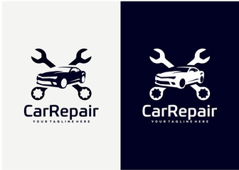 Car Repair Logo Template Design Vector, Emblem, Design Concept, Creative Symbol, Icon