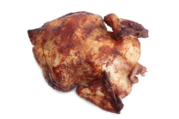 Piece of raw chicken meat on a white background