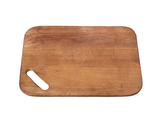 brown old rectangular wooden cutting board