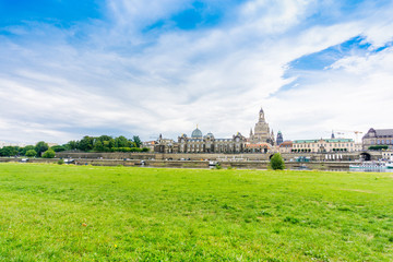 street view of downtown Dresden, Germany