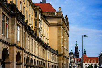 Fototapeta premium antique building view of Market Place Leipzig, Germany
