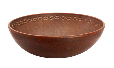 Ceramic plate isolated on a white background