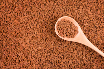 Soluble granules of fragrant coffee