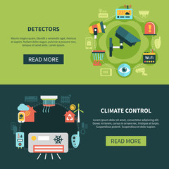 Climate Control And Detectors Banners