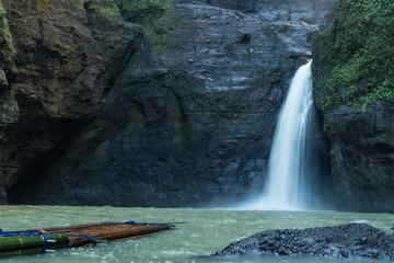 Zelfklevend Fotobehang Beautiful Pagsanjan Waterfall In Laguna, Philippines At Summer © aarstudio