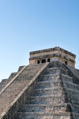 Fototapeta na wymiar El Castillo ancient Mayan pyramid