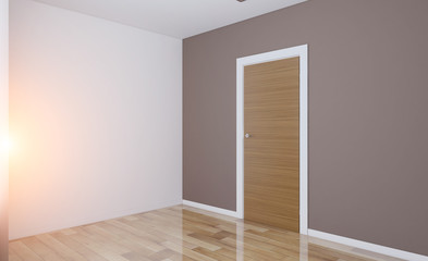 Modern Empty  office Cabinet. Meeting room. 3D rendering.