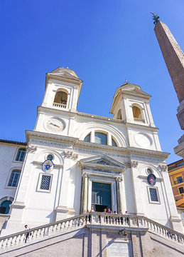 The Trinita dei Monti in Rome, Italy