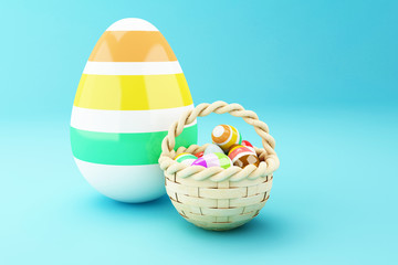 3d easter eggs.