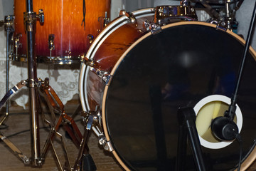 Fototapeta na wymiar modern drum set
