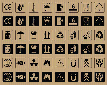 Set Of Packaging Symbols