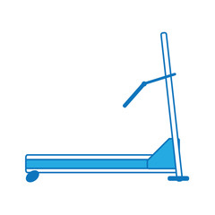 Gym treadmill machine icon