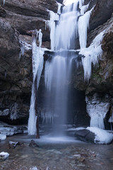 Frozen Lost Creek Waterfall Ice Sculpture