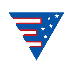 triangle flag logo