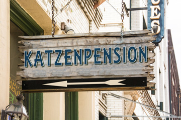 Fototapeta premium Schild 279 - Katzenpension