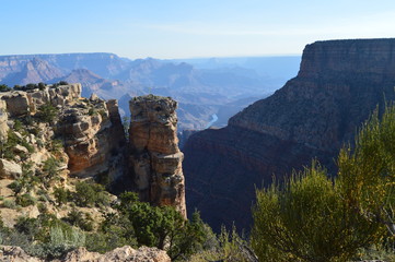 Grand Canyon Of The Colorado River. Geological formations. June 23, 2017. Grand Canyon, Arizona, USA. EEUU.