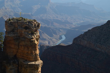 Fototapeta na wymiar Grand Canyon Of The Colorado River. Geological formations. June 23, 2017. Grand Canyon, Arizona, USA. EEUU.